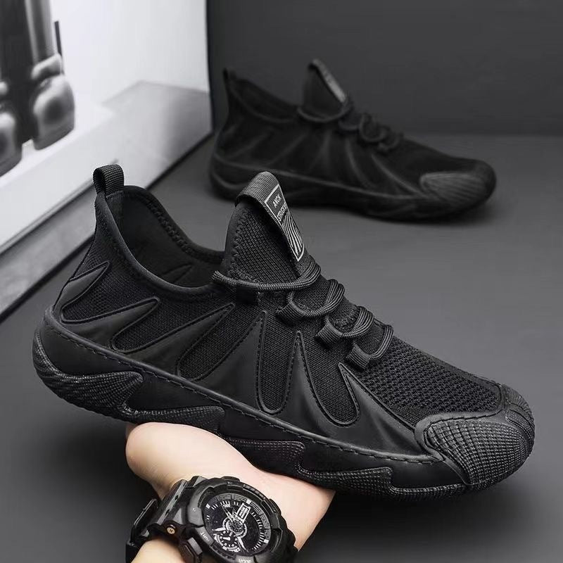 Breathable Mesh Sports Shoes Casual Lace-up Sneakers Men Non-slip Shoes – Premium 4 | RICALOUX