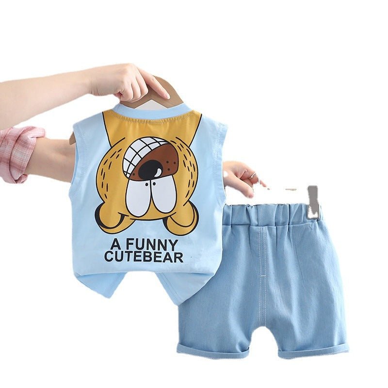 Children's Clothing Boys Vest Suit Summer - RICALOUX