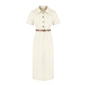 Womens Single-breasted Mid-length Casual Dress – Premium 0 | RICALOUX