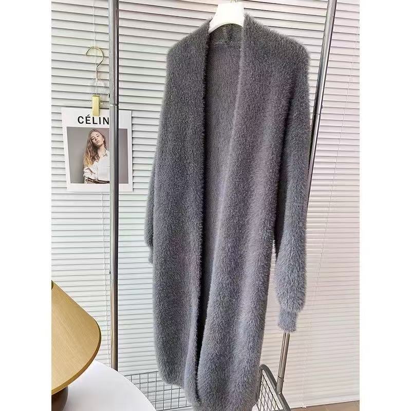 Mid-length Casual Loose Sweater Coat Women by Ricaloux