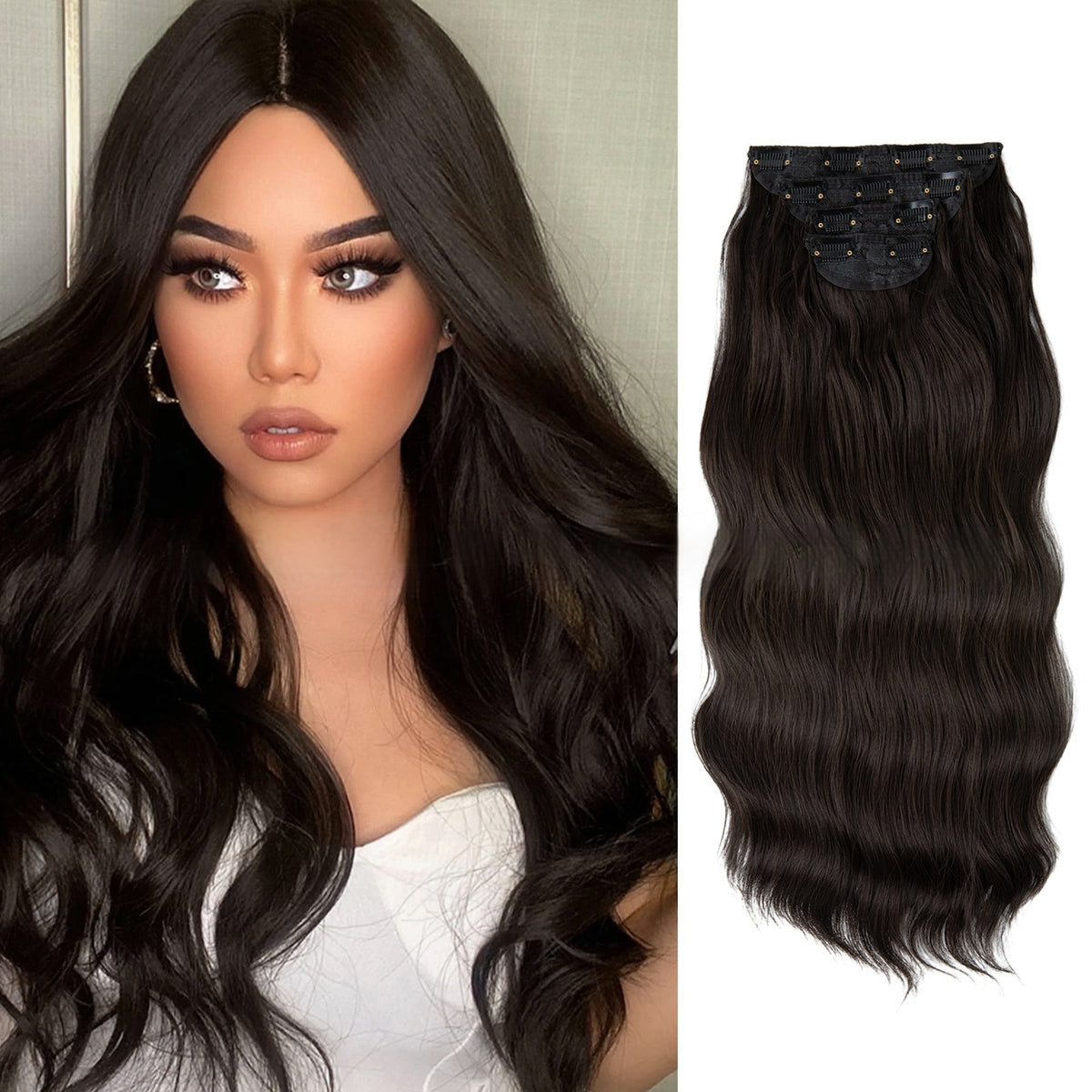 High-temperature Fiber Wig Women's Wig Set Four-piece Set – Premium 0 | RICALOUX