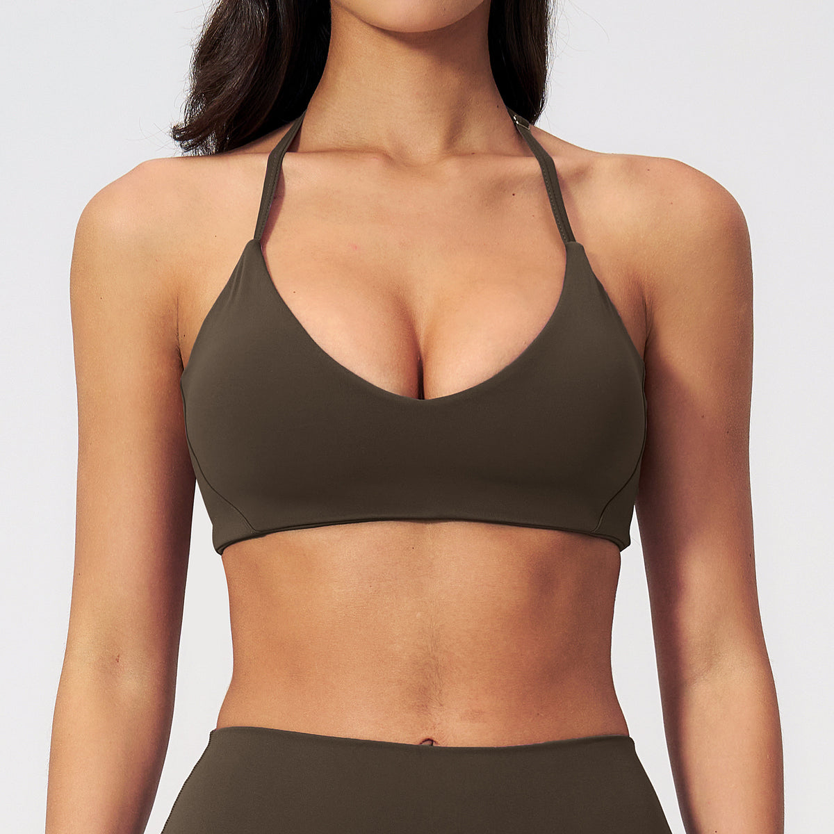 Halter-neck Hollow-out Design For A Beautiful Back Tight-fitting Sports Bra by Ricaloux