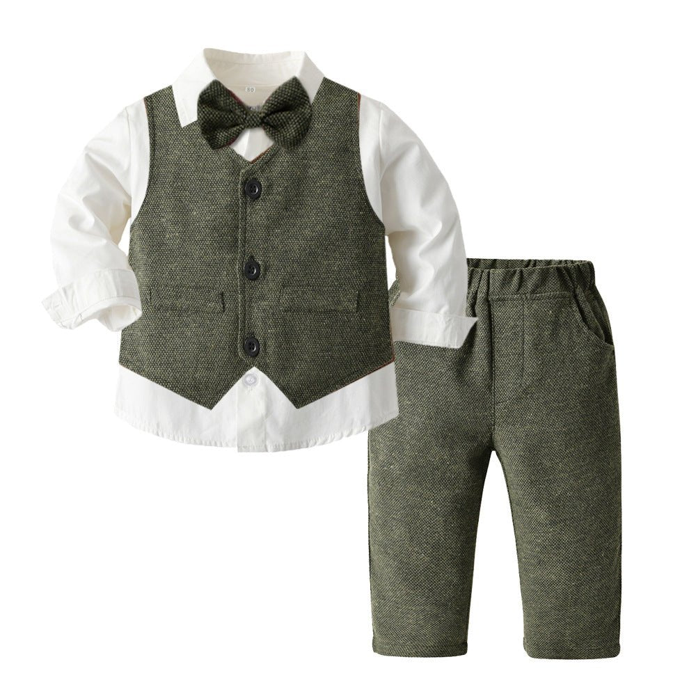 Boys Autumn Clothing Children's Suit Three-piece Set - RICALOUX