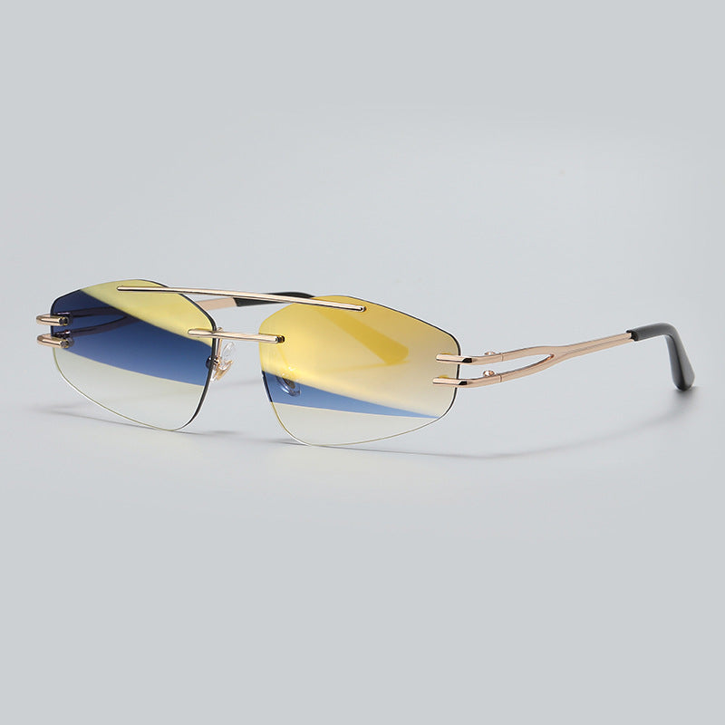 YSM8003 New Fashionable Polygonal Cut-Edge Frameless Sunglasses – Premium 0 | RICALOUX