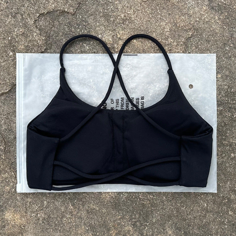 New Womens Shock-resistant, Quick-drying Sports Bra And Workout Top by Ricaloux