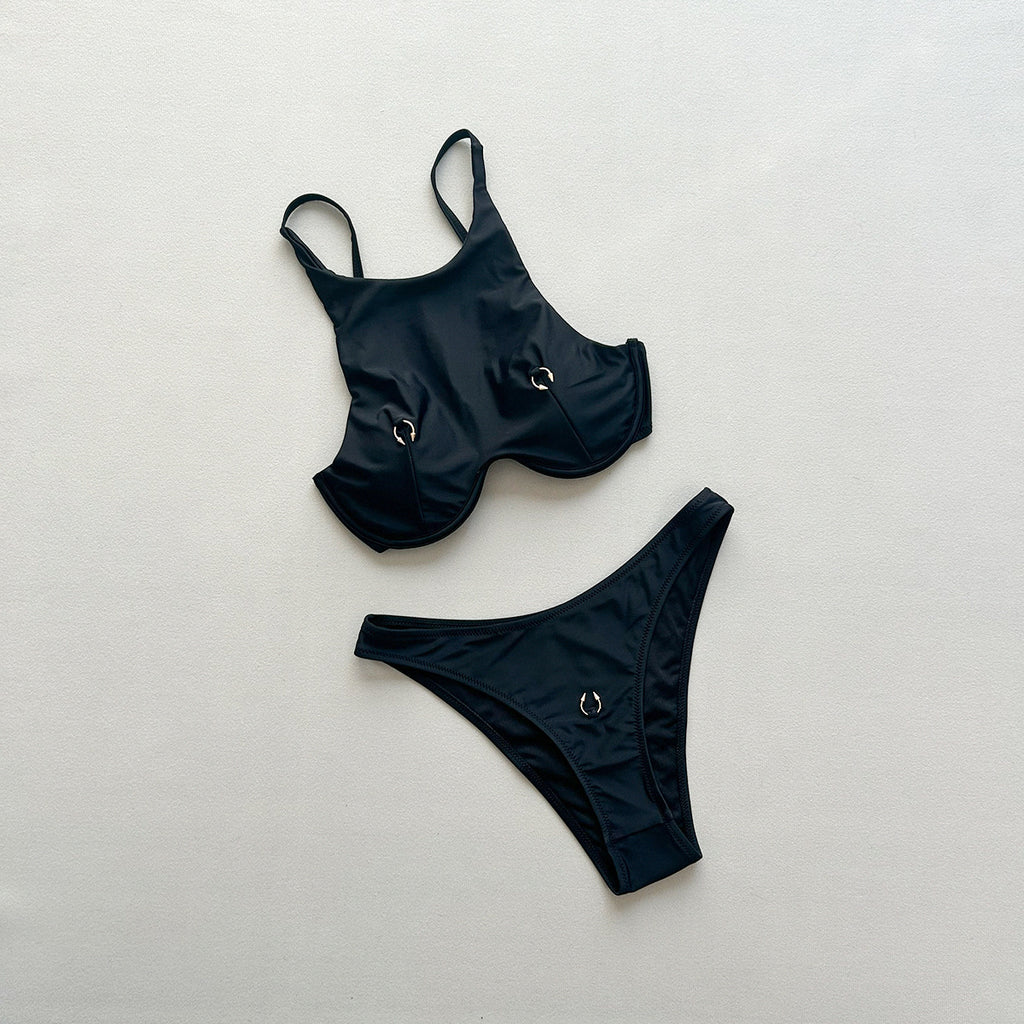New High-waisted Two-piece Womens Swimsuit by Ricaloux