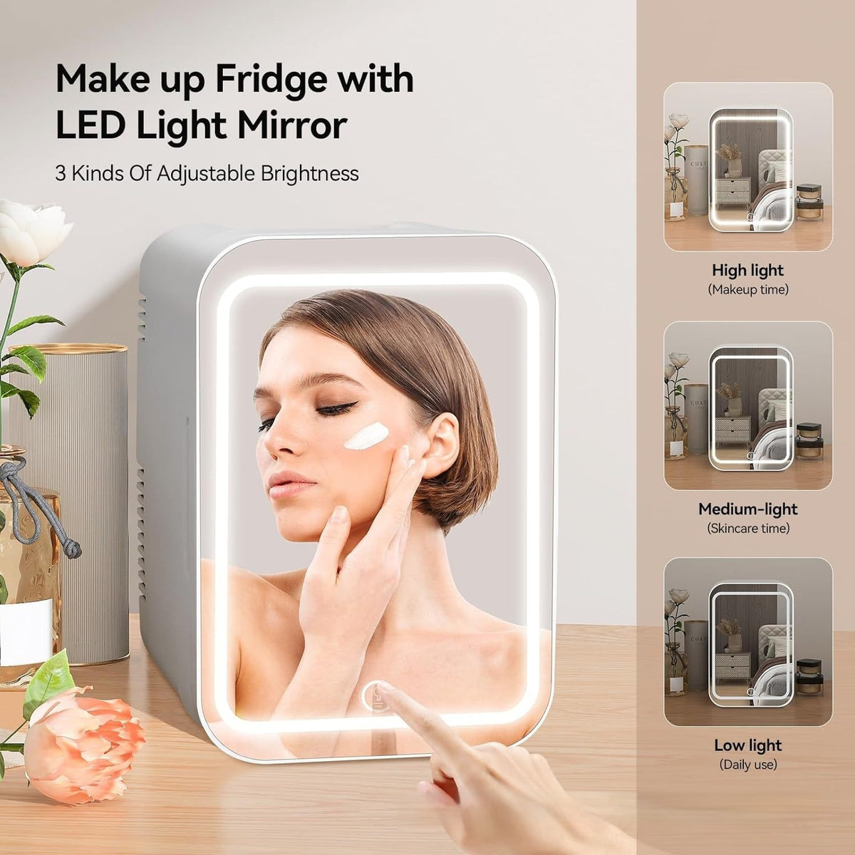 Cosmetics Facial Mask Skin Care Products Beauty Lipstick Special Mini Refrigerator by Ricaloux