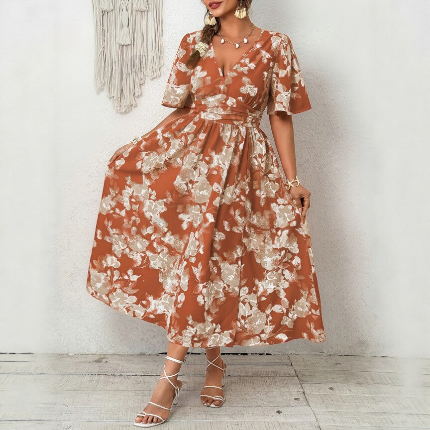 Summer European And American-style Midi Dress – Premium 0 | RICALOUX