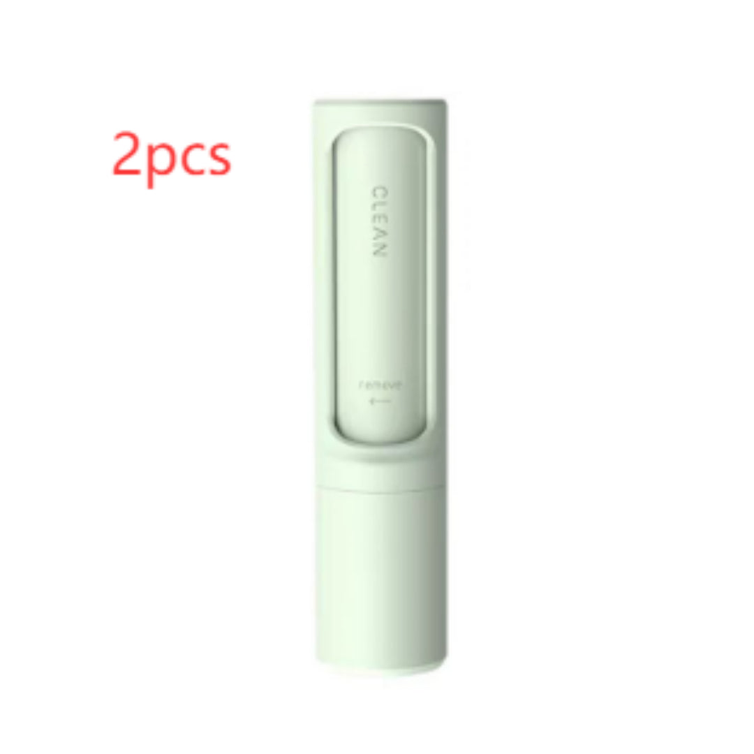 2-1 Reusable Pet Hair Remover Brush Lint Roller Portable Effective Self Cleaning Tool for Cat Dog Fur Hair Dust Removal Brush by Ricaloux