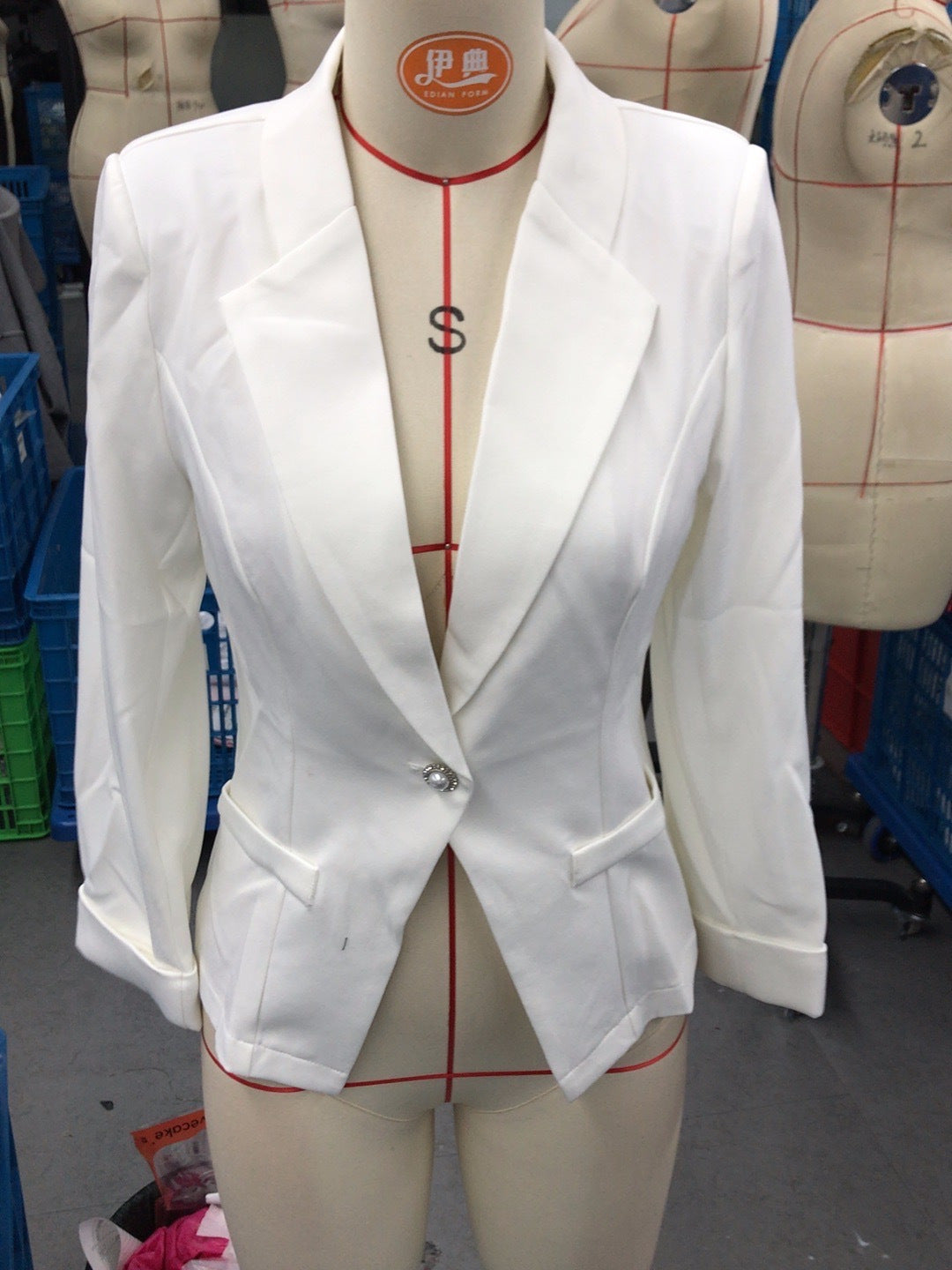 Elegant One-button Womens Blazer Casual Jacket – Premium 0 | RICALOUX
