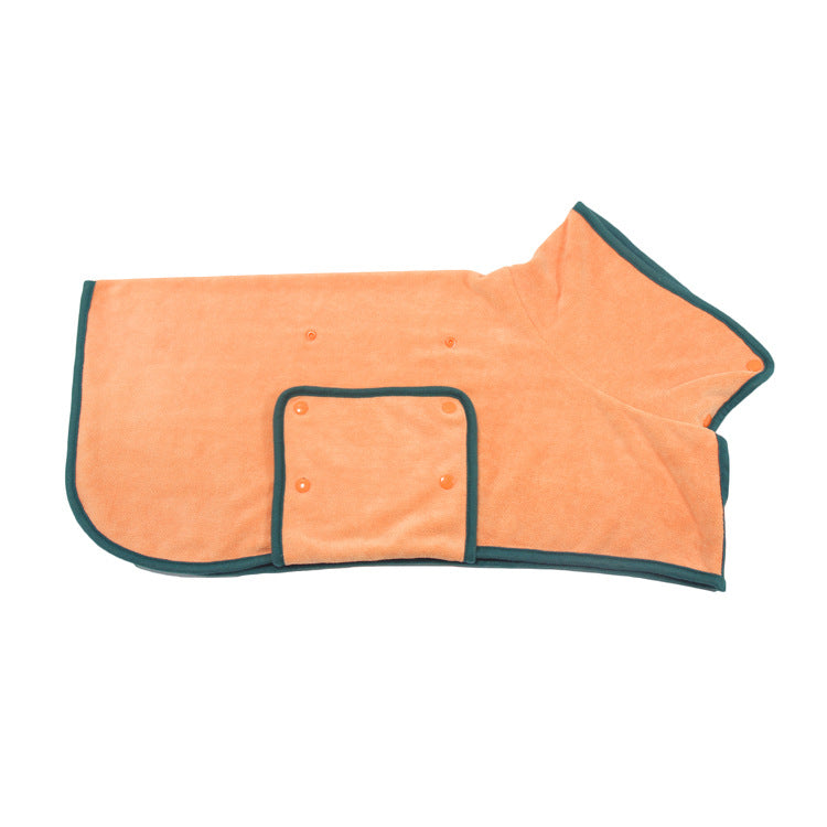 Absorbent Pet Bathrobe With Waist-wrapped Microfiber by Ricaloux