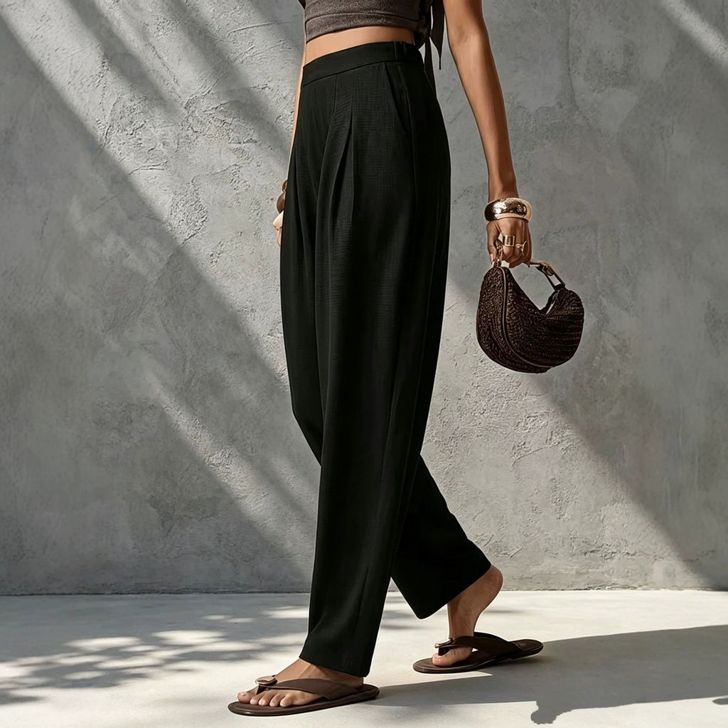 Retro Casual Versatile Womens Pants by Ricaloux