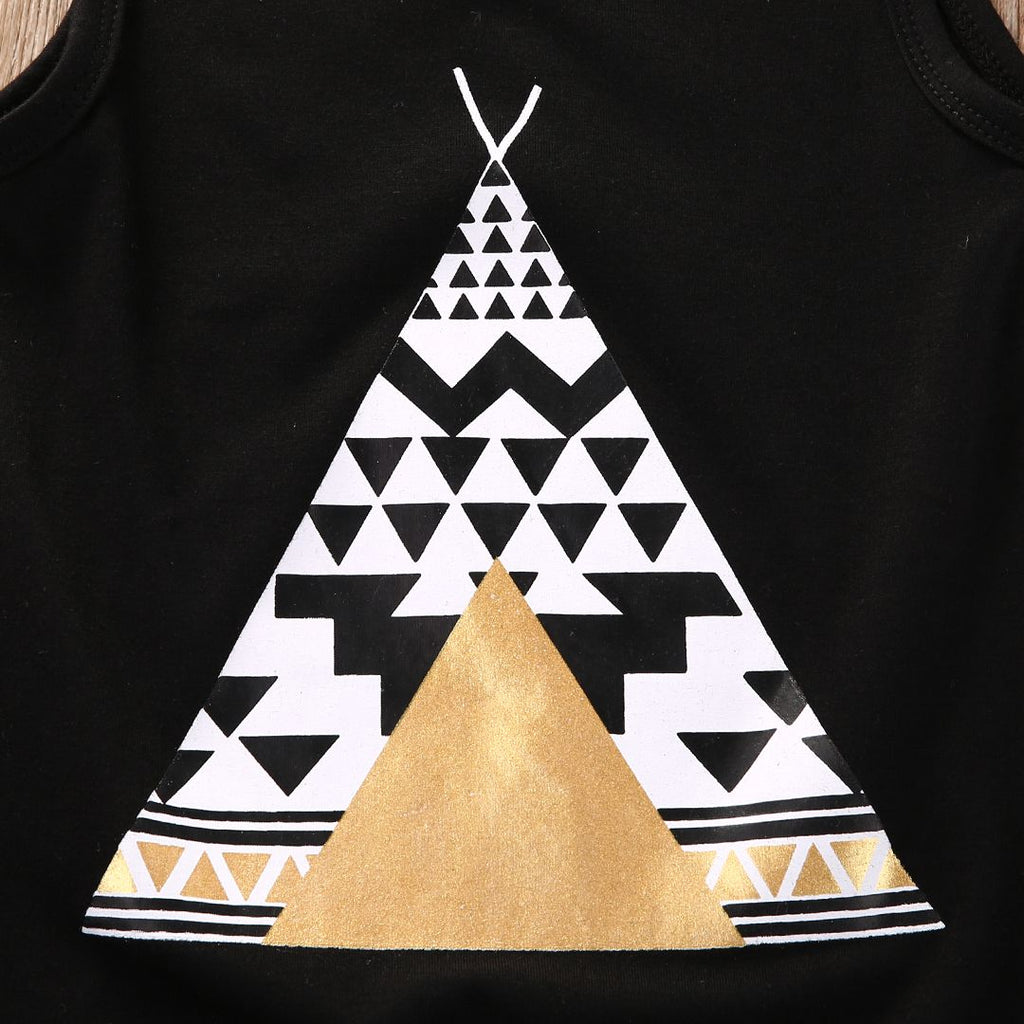 Cute Summer Baby Boy Girl Clothes Tribal Print - RICALOUX