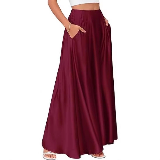 New Elegant Solid-color Pocket Dress For Women – Premium 0 | RICALOUX