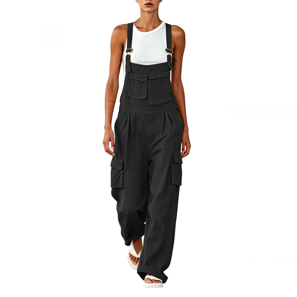 Womens Comfortable Suspender Jumpsuit For Summer by Ricaloux