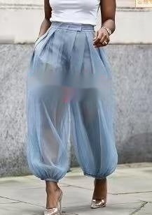 Summer New Semi Transparent Mesh Solid Color Bloomers – Premium 0 | RICALOUX