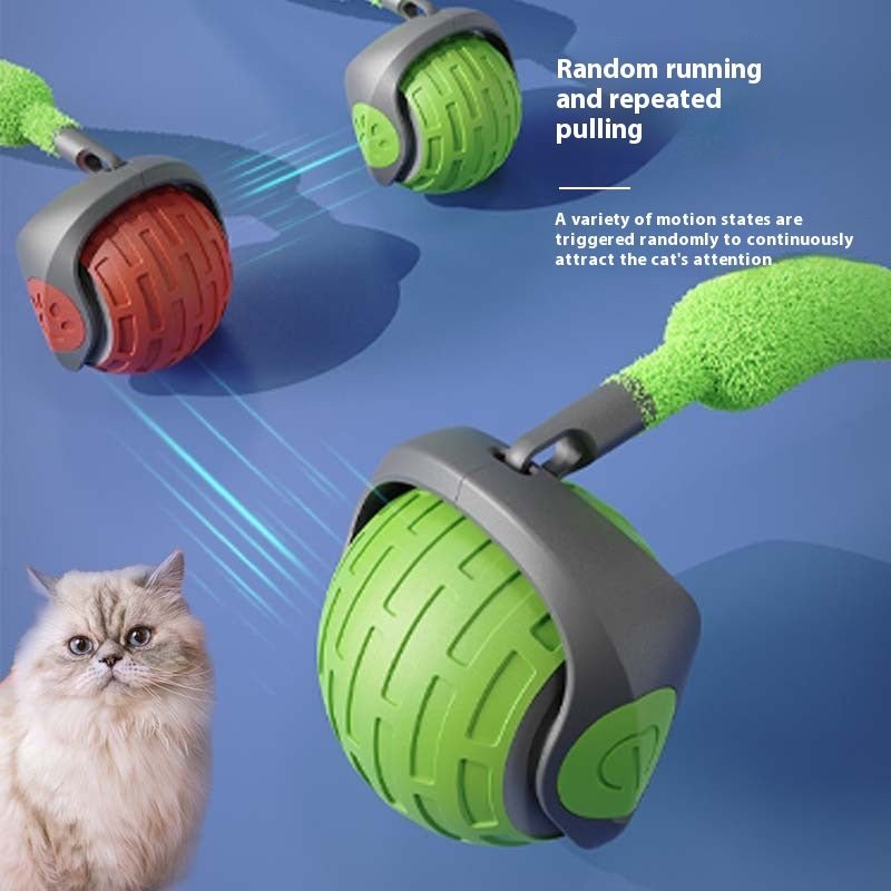 New Interactive Cat Toys Ball Auto Electric Rolling Ball Toys For Cat Kitty Pets Smart Automatic Teaser USB Rechargeable Cat Toy Pet Products - RICALOUX