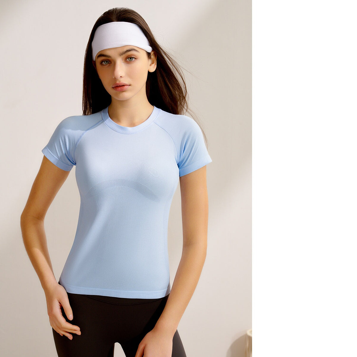 New Women's Short-Sleeve Yoga Top, Professional Pilates Training, Quick-Dry Running & Fitness Yoga Apparel by Ricaloux