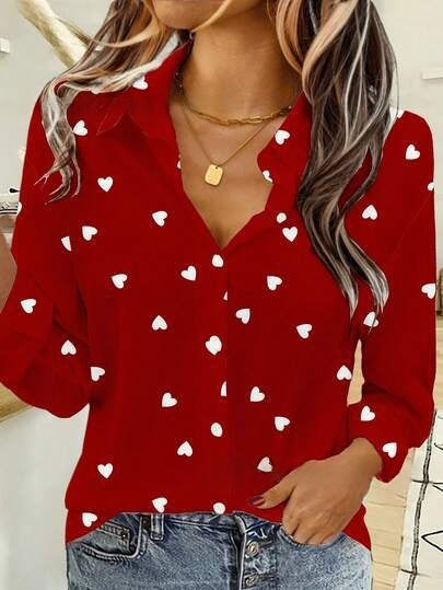 Womens Summer Loose-Fit Fashionable Casual Shirt – Premium 0 | RICALOUX