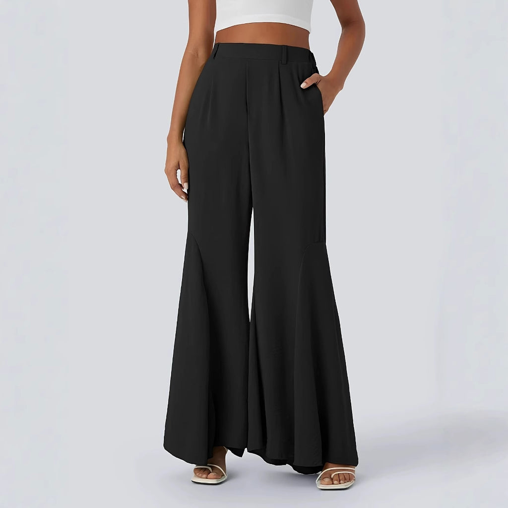 Stylish And Elegant Solid-color Versatile Flared Pants For Women – Premium 0 | RICALOUX