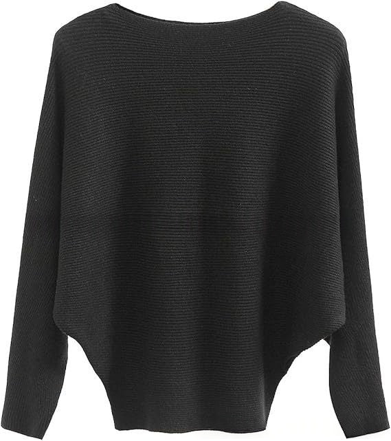 Halter-neck Batwing-sleeve Loose-fit Knit Sweater – Premium 0 | RICALOUX