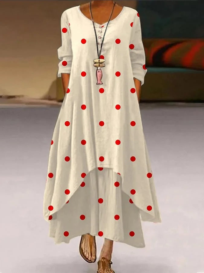Womens Long Dress Asymmetrical Design – Premium 0 | RICALOUX