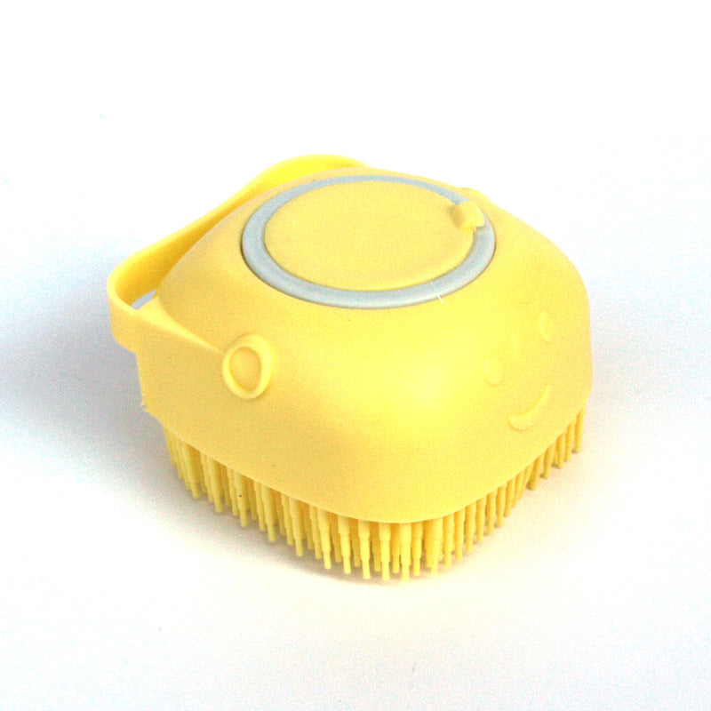 Silicone Dog Bath Massage Gloves Brush Pet Cat Bathroom Cleaning Tool Comb Brush For Dog Can Pour Shampoo Dog Grooming Supplies by Ricaloux