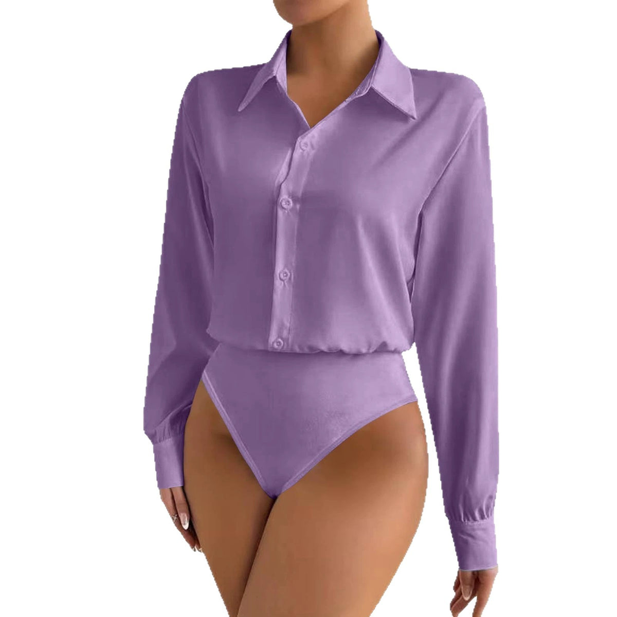 Womens Casual Long-sleeve Cardigan-button-up Shirt Top by Ricaloux