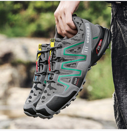 Men Hiking Shoes Climbing Male Sports Shoes Work Safety Toe Tactical Non-Slip Durable Trekking Sneakers Mens Footwear by Ricaloux