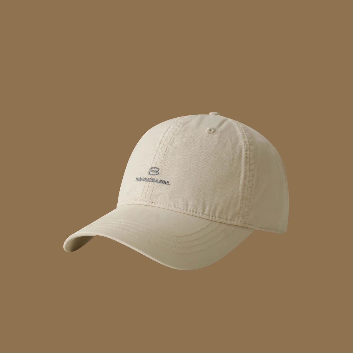 Men's And Women's Matching Solid-Color Embroidered Letters 8 Soft Top Adjustable Fashion Casual Baseball Cap Suitable For Outdoor Travel And Daily Use by Ricaloux