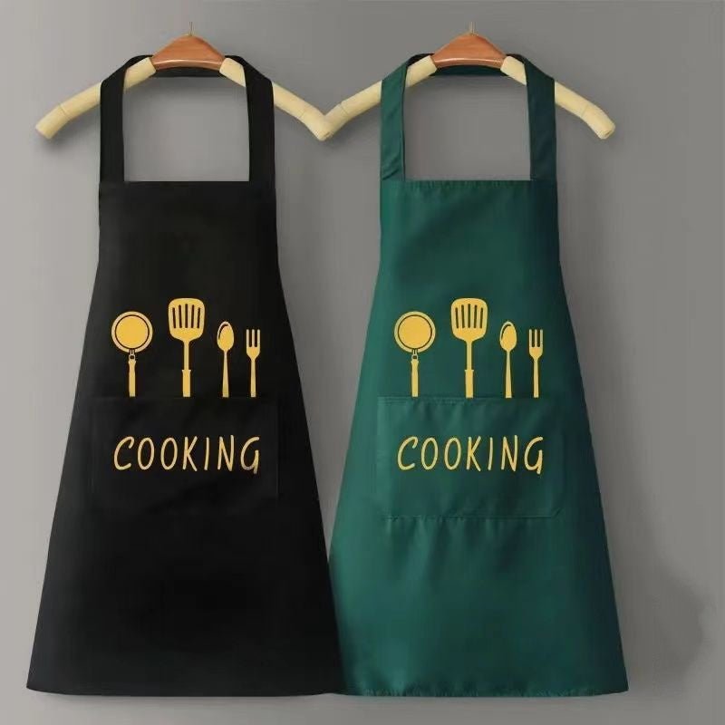 Home Kitchen Waterproof And Oil Proof Apron Cute Version Customization - RICALOUX