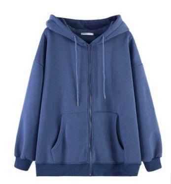 Loose Cardigan Jacket Thickened Plus Fleece - RICALOUX