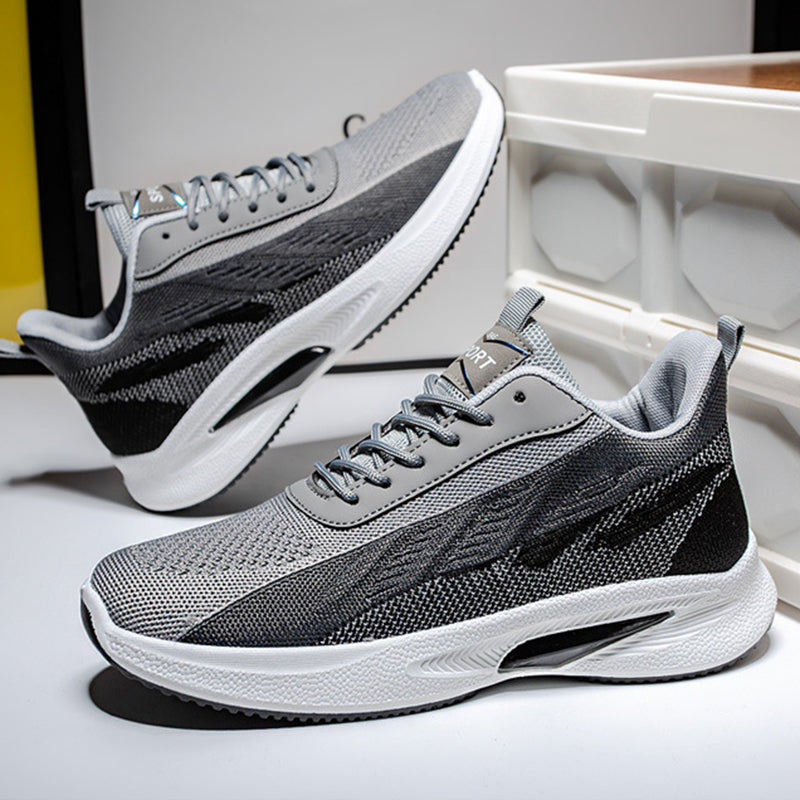 Color-blocked Mesh Sneakers Men Breathable Comfortable Casual Fashion Lace Up Wear-resistant Walking Running Sports Shoes – Premium 4 | RICALOUX