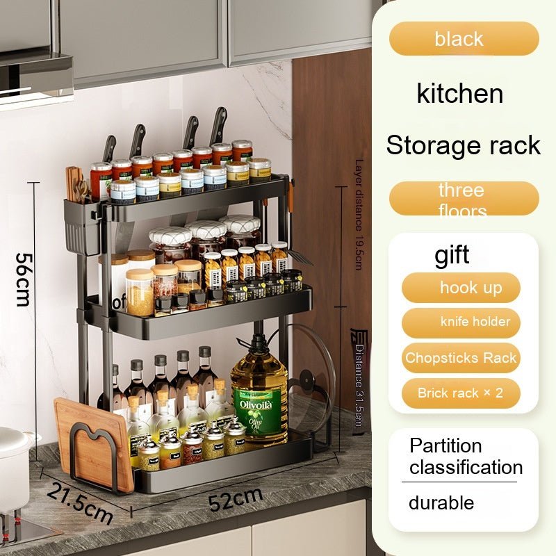 Kitchen Rack For Seasoning Multi-layer Storage Kitchen Supplies - RICALOUX