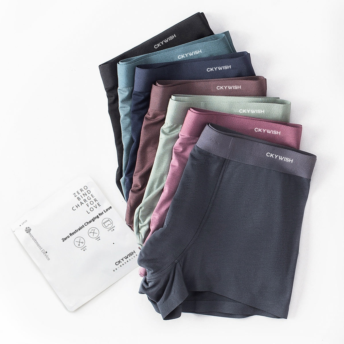 High-elasticity Antibacterial Seamless Mens Boxer Briefs by Ricaloux