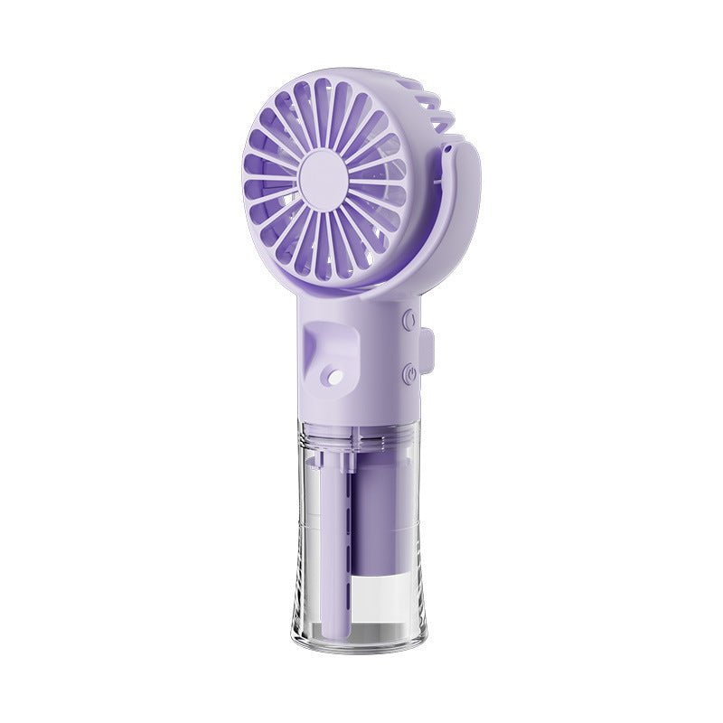 Portable Handheld Spray Fan 4-Speed Water Spray Mist Fan Summer Cooling Artifact USB Charging Summer Supplies Outdoor Mini Fan - RICALOUX