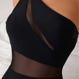 New Womens Solid Color Mesh Swimsuit – Premium 0 | RICALOUX