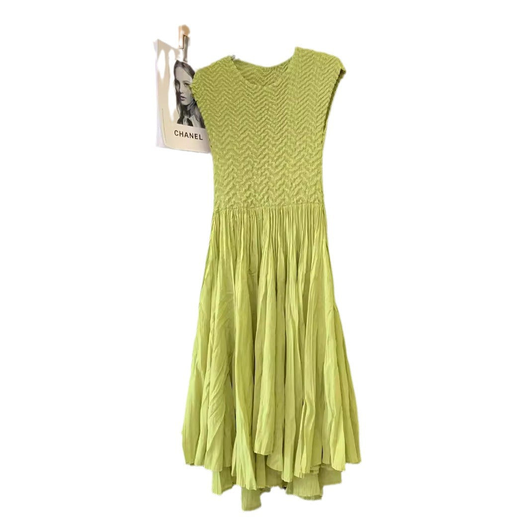 Solid-color Lace Elegant Plus-size Womens Dress by Ricaloux