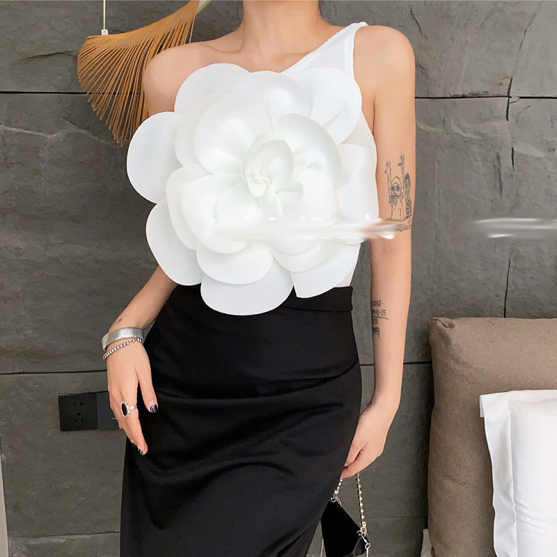 Three-dimensional Trendy Floral Design Spicy-chic Off-shoulder – Premium 0 | RICALOUX