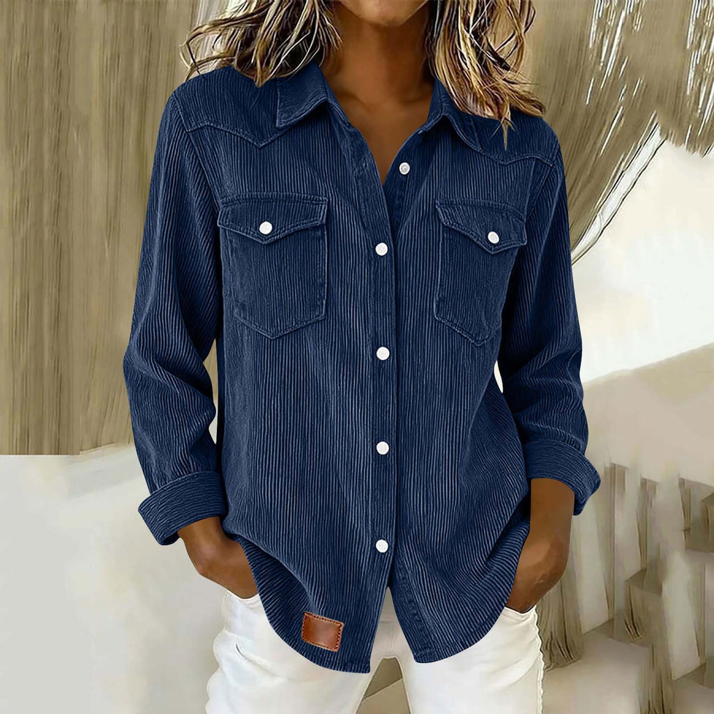 New Womens Long-sleeve Casual Shirt by Ricaloux