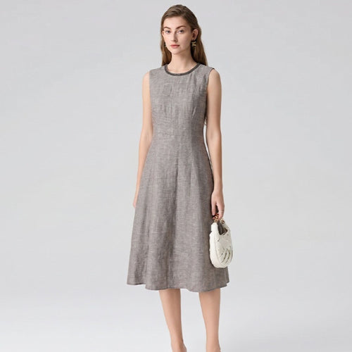 Elegant And Poised French-style Sleeveless Vest Dress by Ricaloux