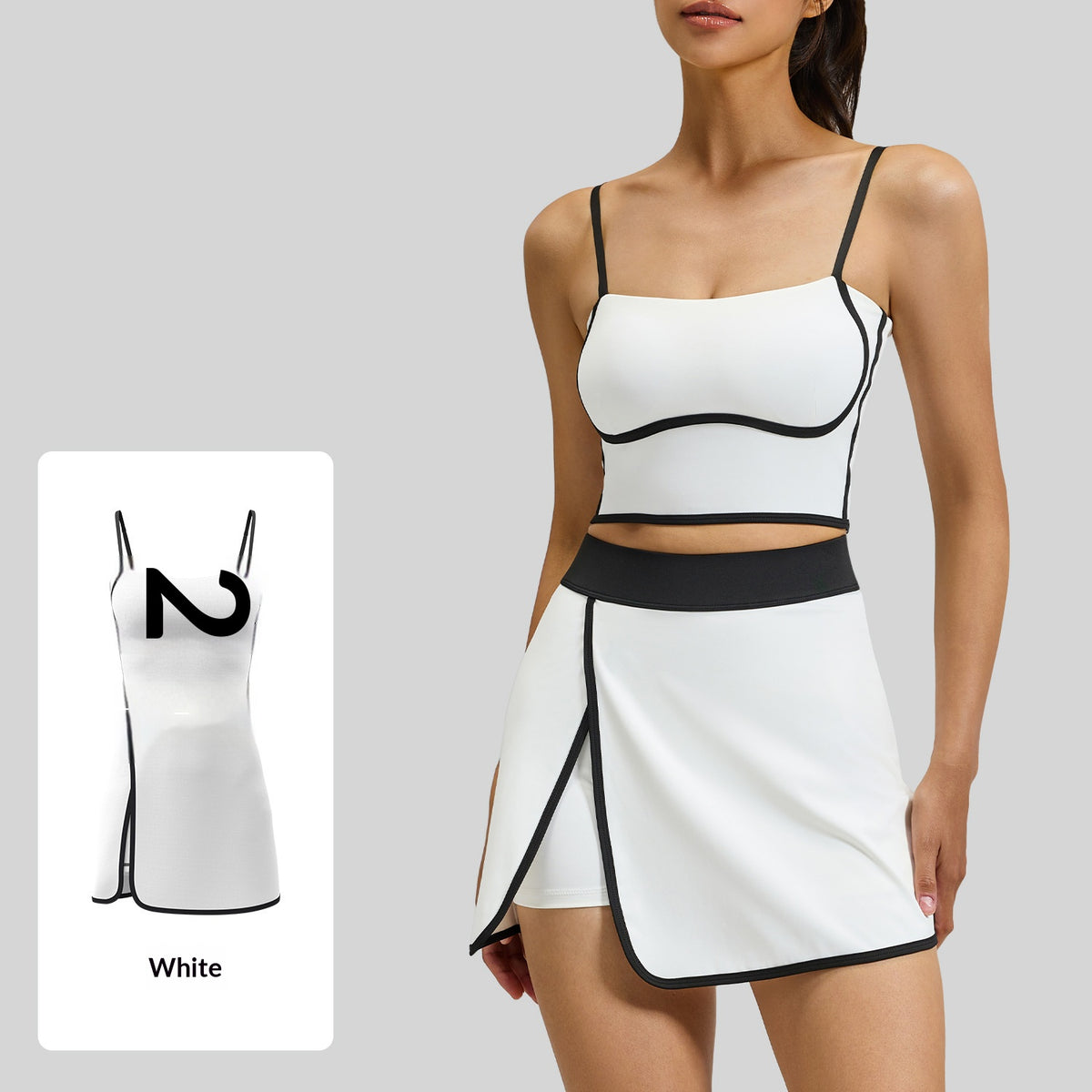 Summer Linear Sports Outfit, Anti-Chafing Activewear For Outdoor Running, Fitness And Yoga by Ricaloux