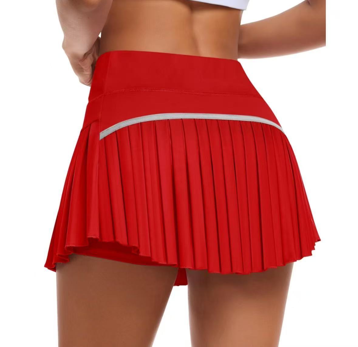 Fashionable Pleated High-waisted Skirt With Anti-exposure Design – Premium 0 | RICALOUX