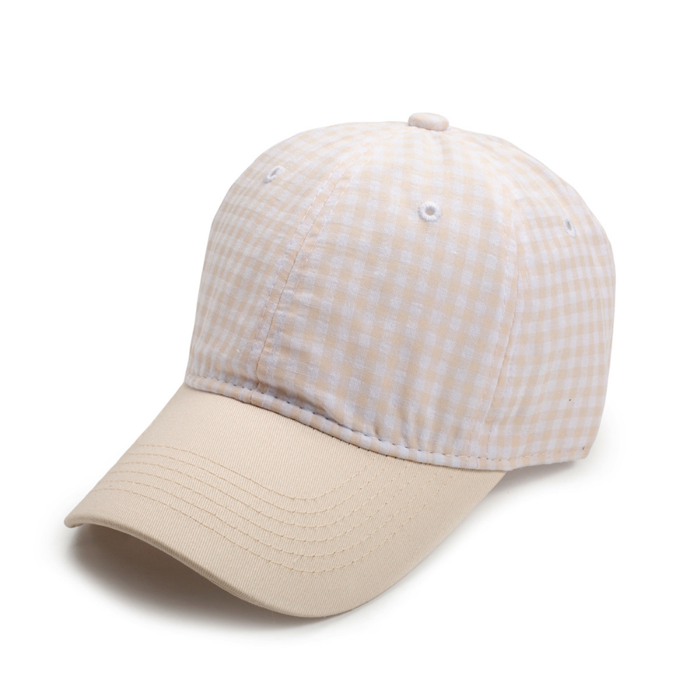 Men's And Women's Multi-color Small-checkered Baseball Cap. Fashionable And Fresh Style. Perfect For Summer Walks, Outings With Friends, And Versatile Sun Protection. – Premium 4 | RICALOUX