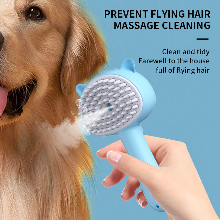 Hair Cleaning Brush With Mist Multifunctional Cat Grooming Brush Rechargeable Self Cleaning Slicker Brush For Pets Dogs & Catsb Pet Products by Ricaloux