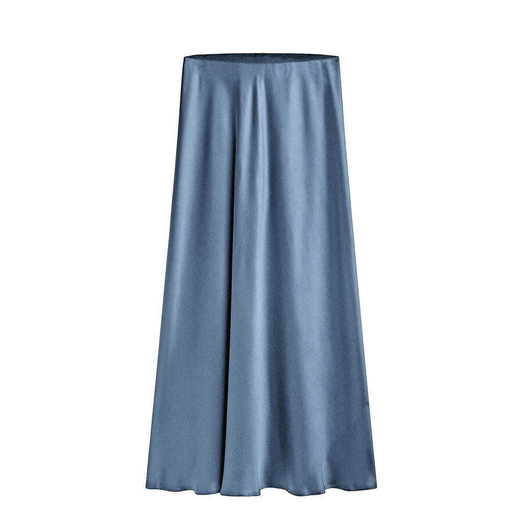Women's Satin High-waisted Elastic Split Skirt by Ricaloux