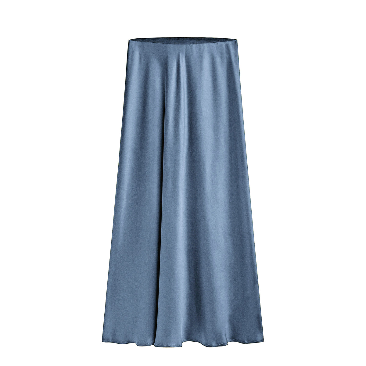 Women's Satin High-waisted Elastic Split Skirt by Ricaloux