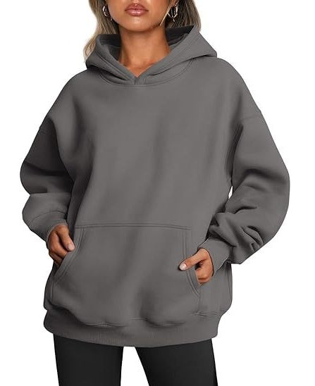 2026 New Arrival Womens Solid Color HoodieFashion Loose Casual Athletic Sweatshirt For Ladies – Premium 4 | RICALOUX