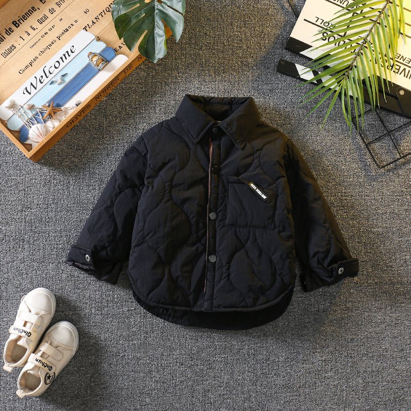 Boys Puffer Jacket Children Thin Cotton Clothing Fashionable Thickened - RICALOUX