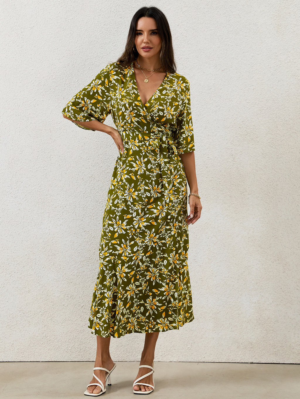 Strap-style Half-sleeve Sheath Dress For Women – Premium 0 | RICALOUX
